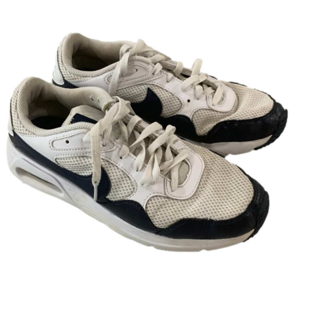 NIKE Air, white and navy, size 8.5, great pre-owned condition